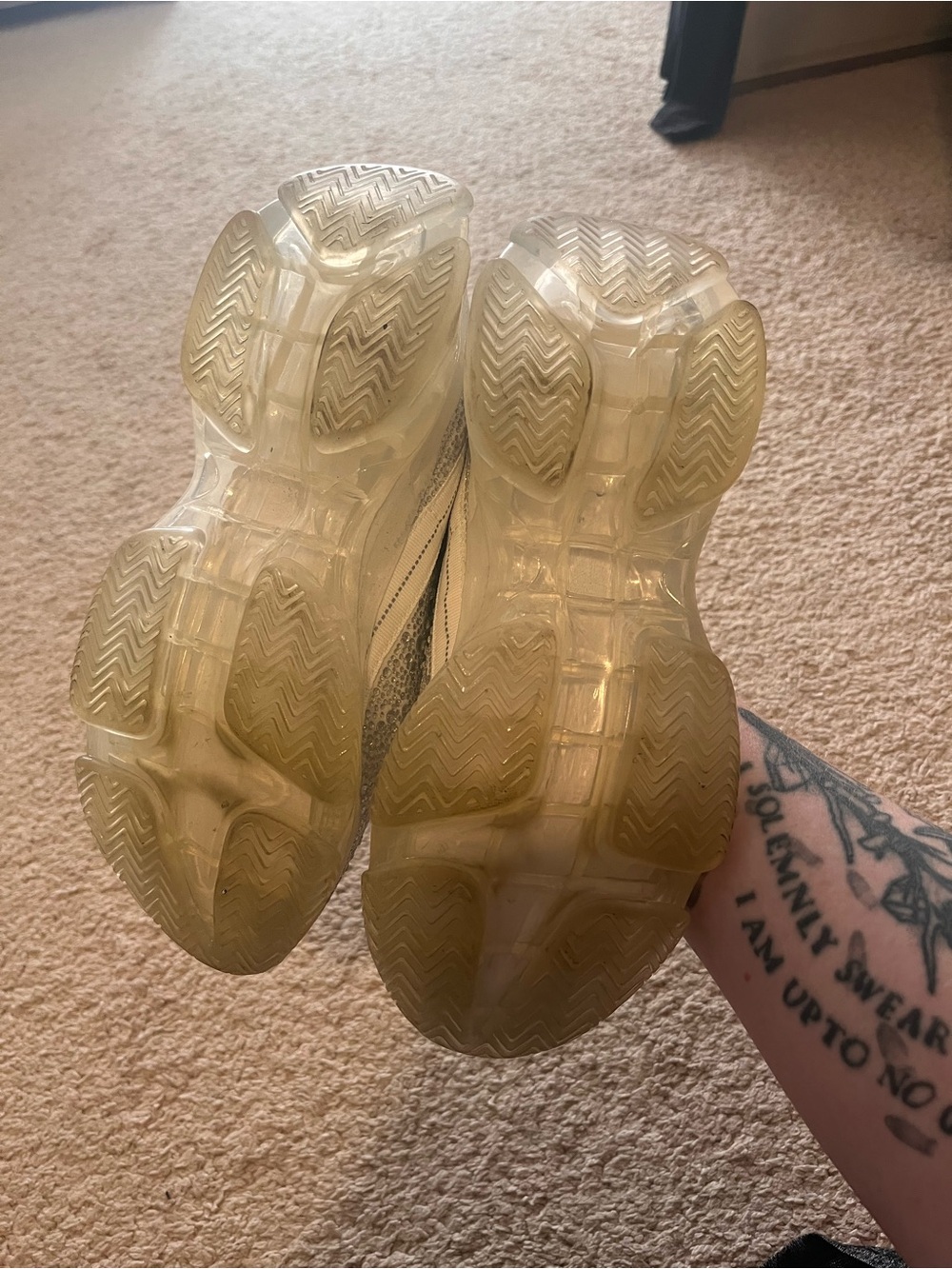Steve Madden - White Crystal Sneakers - Picture 7 of 12
